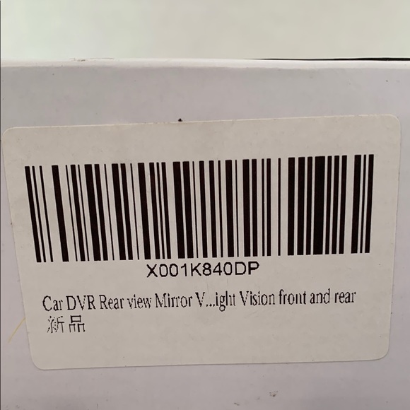 Black In-Mirror Video Rearview Mirror - Picture 3 of 3